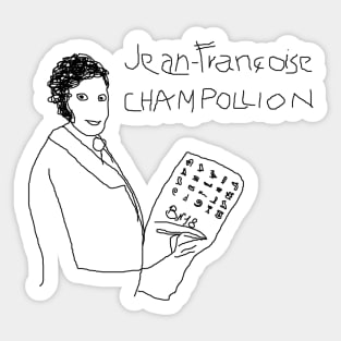 Jean Françoise Champollion by BN18 Sticker